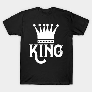 King Queen Couple Matching T-Shirt